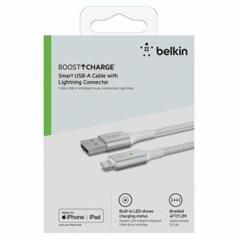 Foto: Belkin Smart LED Kabel weiß 1,2m USB-A / Lightning   CAA007bt04WH