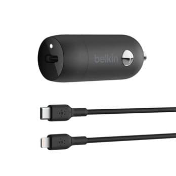 Foto: Belkin USB-C Kfz-Ladeger. 30W PD 1m Lightning-Kab.CCA004bt1MBK-B5