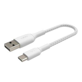 Foto: Belkin USB-C/USB-A Kabel    15cm ummantelt, weiß     CAB002bt0MWH