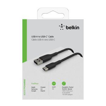 Foto: Belkin USB-C/USB-A Kabel      1m ummantelt, schwarz  CAB002bt1MBK