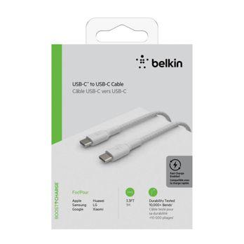 Foto: Belkin USB-C/USB-C Kabel      1m ummantelt, weiß     CAB004bt1MWH