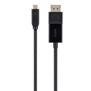 Foto: Belkin USB-C auf Displayport Kabel 1,8m schwarz B2B103-06-BLK