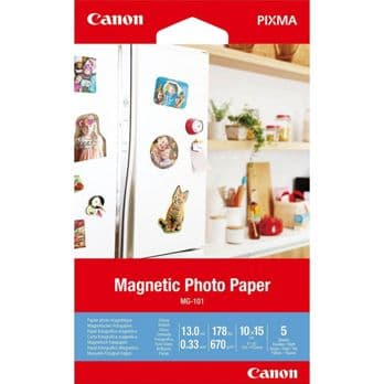 Foto: Canon MG-101 10x15 cm Magnetic Photo Paper 5 Blatt