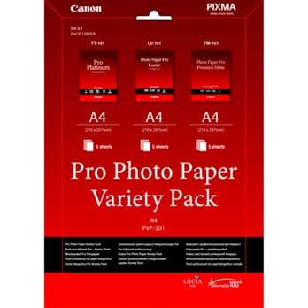 Foto: Canon PVP-201 Pro Photo Paper Variety Pack A 4 3x5 Blatt