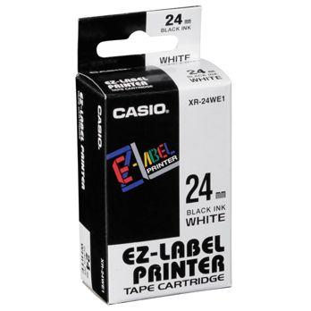 Foto: Casio XR-24 WE 1 24 mm schwarz auf weiß