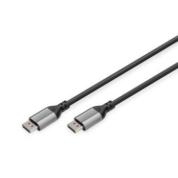 Foto: DIGITUS 8K DisplayPort Kabel 1.4 Version, 60Hz, DP/DP, Schwarz 1m
