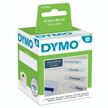 Foto: Dymo Etiketten für Hängeablage 12 x 50 mm weiß 220 St.    99017