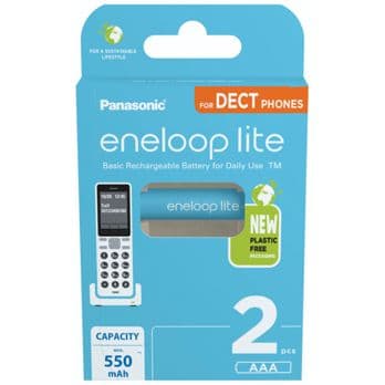 Foto: 1x2 Panasonic Eneloop lite Micro 550mAh AAA DECT     BK-4LCCE/2DE