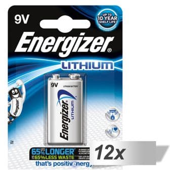 Foto: 12x1 ENERGIZER Ultimate Lithium 9V Block 1er Blister