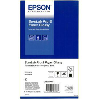 Foto: 1x2 Epson SureLab Pro-S Paper Glossy 102 mm x 65 m 254 g BP