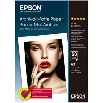 Foto: Epson Archival Matte Paper A 3, 50 Blatt, 189 g    S 041344