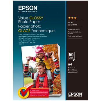 Foto: Epson Value Glossy Photo Paper A 4, 50 Blatt, 183 g    S 400036