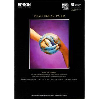 Foto: Epson Velvet Fine Art Paper A 2 25 Blatt, 260 g         S 042096