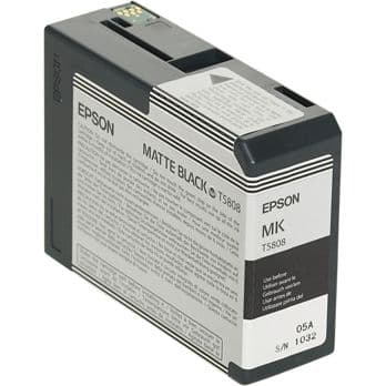 Foto: Epson Tintenpatrone matte black T 580  80 ml              T 5808