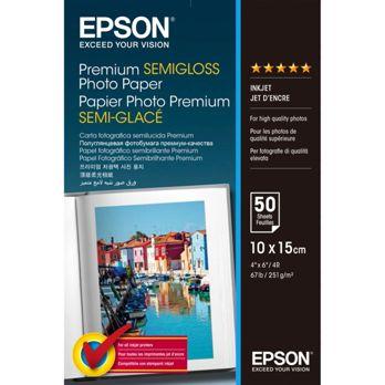 Foto: Epson Premium Semigloss Photo Paper 10x15, 50 Blatt 251 g