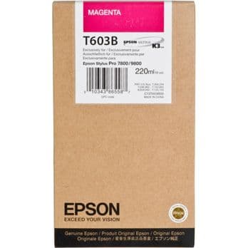 Foto: Epson Tintenpatrone magenta T 603  220 ml             T 603B