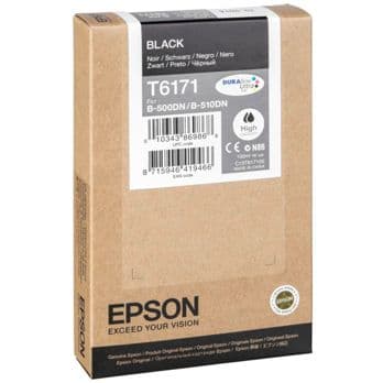 Foto: Epson Tintenpatrone schwarz T 617 High Cap.  100 ml   T 6171