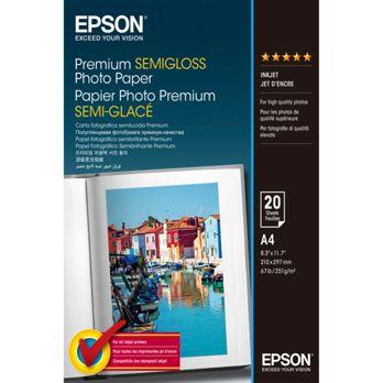 Foto: Epson Premium Semigloss Photo A 4, 251 g, 20 Blatt    S 041332