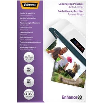 Foto: Fellowes Laminierfolie 10x15 cm 80 mic glänzende