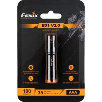 Foto: Fenix E01 V2.0 100 lm Taschenlampe