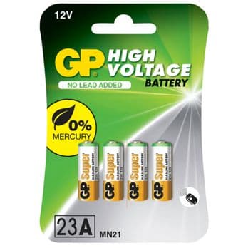 Foto: 1x4 GP Alkaline 23A / MN21 4 Stück 12V Batterien