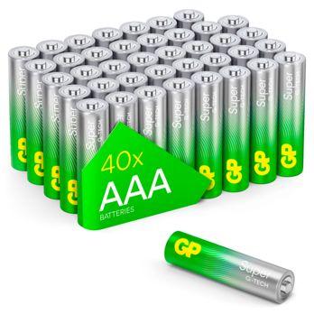 Foto: 1x40 GP Super Alkaline AAA Micro Batterien PET Box  03024AETA-B40