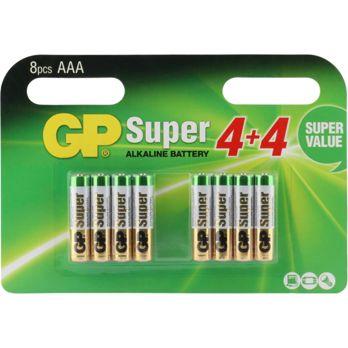 Foto: 4+4 GP Super Alkaline 1,5V AAA Micro LR03        03024ADHC8