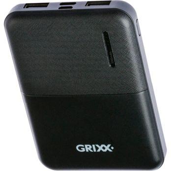 Foto: Grixx Powerbank 5000mAh Micro USB & USB-C Black