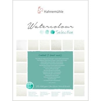 Foto: Hahnemühle Aquarell Selection Pad 24 x 32 cm 14 Blatt