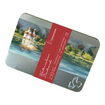 Foto: Hahnemühle Aquarellpostkarten Metallbox rau 10x15 cm 230g 30St