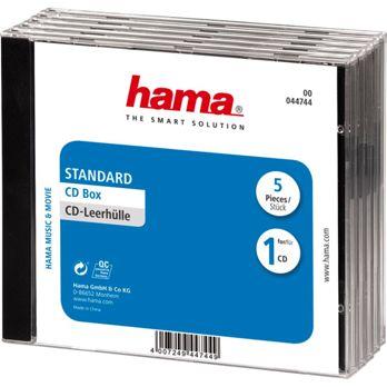 Foto: 1x5 Hama CD-Box Jewel-Case 44744