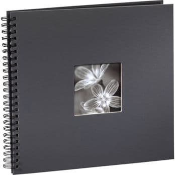 Foto: Hama "Fine Art" Spiral grau 36x32 50 schwarze Seiten 94874