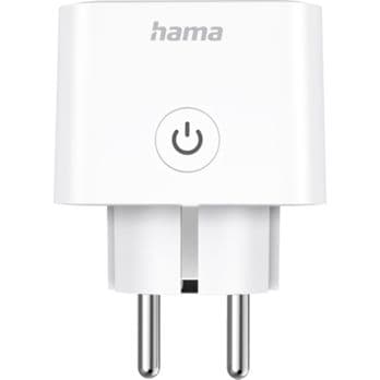 Foto: Hama Smarte WLAN-Steckdose weiß Matter, 3.680W            176638