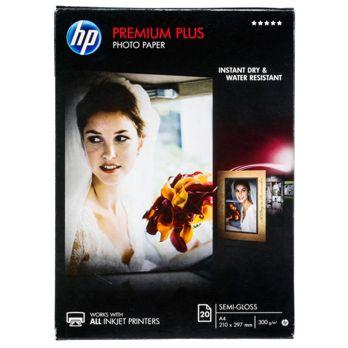 Foto: HP Premium Plus Photo Paper A 4 Semi-Gloss weiß, 20 Blatt, 300 g