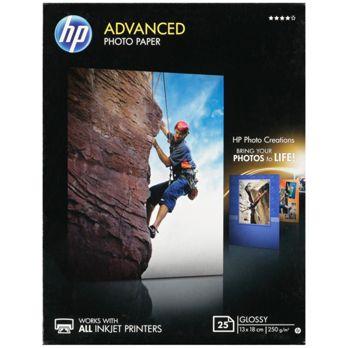 Foto: HP Advanced Glossy Photo Paper 13x18 cm, 25 Blatt, 250 g Q8696A