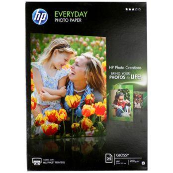 Foto: HP Fotopapier, glossy A 4 200 g, 25 Blatt         Q 5451 A