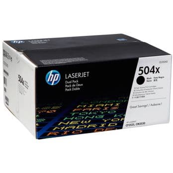 Foto: HP Toner CE 250 XD Doppelpack schwarz No. 504 X