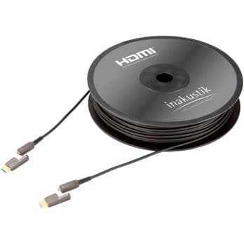 Foto: in-akustik Profi HDMI-Micro 2.0b LWL Kabel Typ D>A 24 Gbps 15m
