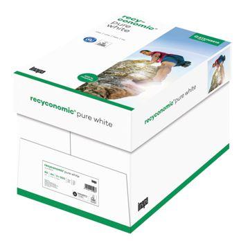 Foto: 5x 500 Blatt Recyconomic Pure White ISO 90 A 4 80 g (Karton)