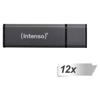 Foto: 12x1 Intenso Alu Line anthrazit 4GB USB Stick 2.0