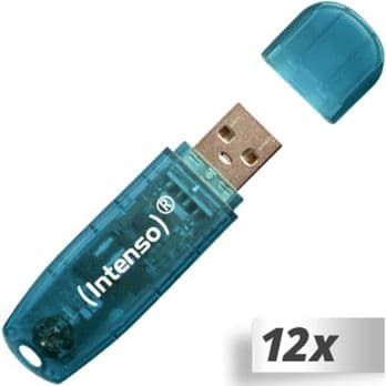 Foto: 12x1 Intenso Rainbow Line    4GB USB Stick 2.0
