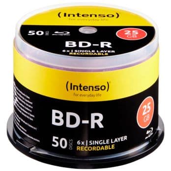 Foto: 1x50 Intenso BD-R 25GB 6x Speed, Cakebox