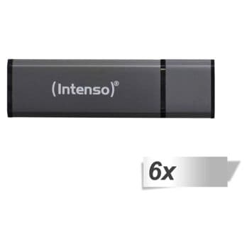 Foto: 6x1 Intenso Alu Line anthrazit 16GB USB Stick 2.0