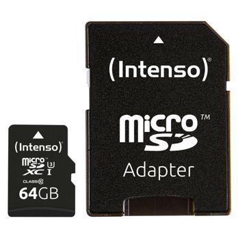 Foto: Intenso microSDXC           64GB Class 10 UHS-I Professional