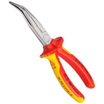 Foto: KNIPEX Flachrundzange mit Schneide verchromt 200 mm