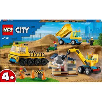 Foto: LEGO City 60391  Baufahrzeuge und Kran mit Abrissbirne