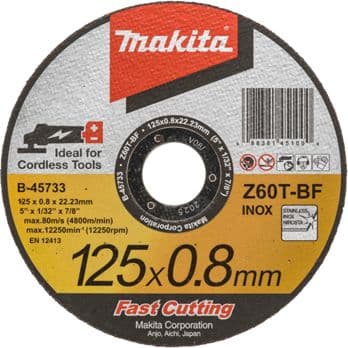 Foto: Makita B-45733 Trennscheibe 125x0,8mm INOX