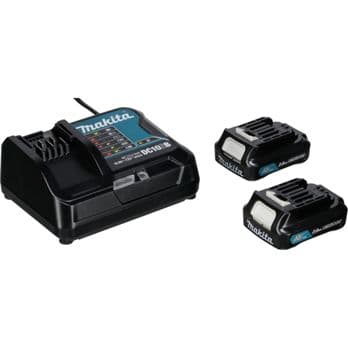 Foto: Makita Energy Kit 197658-5 2x BL1021B + DC10SB