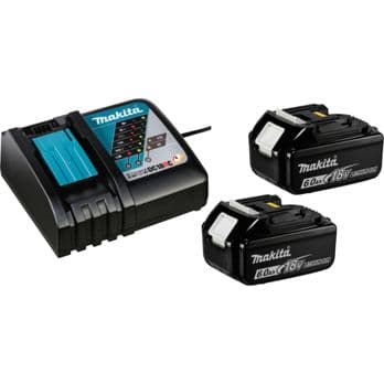 Foto: Makita Energy Kit 198116-4 2x BL1860B + DC18RC