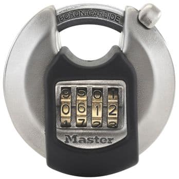 Foto: Master Lock Disk-Zahlenschloss aus Edelstahl M40EURDNUM